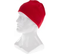 Шапка из флиса для взрослых СИБРТЕХ размер 56-57, красная 68801