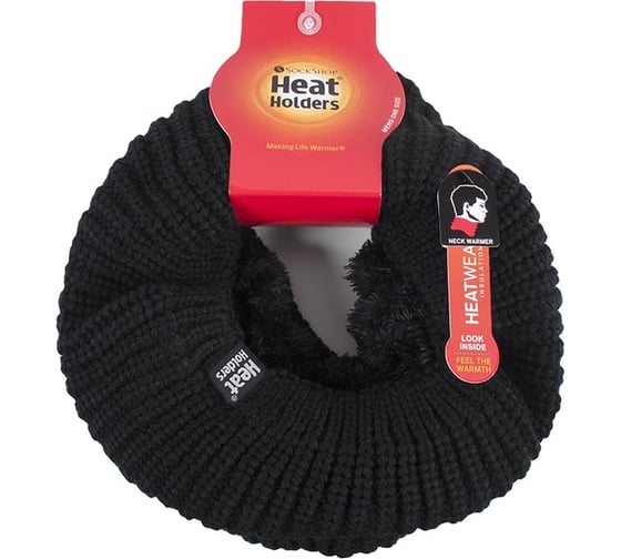 Мужской термошарф Heat Holders LARVIC, black BSJH621OSBLK