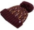 Женские термошапки Heat Holders EIDDA с отворотом и помпоном, wine BSHH793OSWNE 4