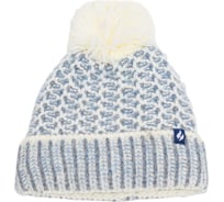 Женские термошапки Heat Holders LUND с отворотом и помпоном, denim/cream BSHH774OSDNM