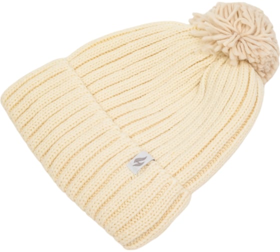 Женские термошапки Heat Holders ARDEN с отворотом и помпоном, cream BSHH764OSCRM