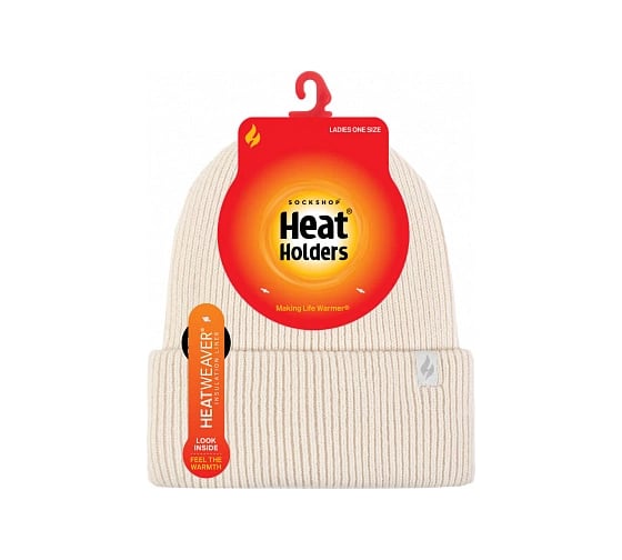 Женская термошапка Heat Holders VERMONT с отворотом, cream BSHH953OSCRM