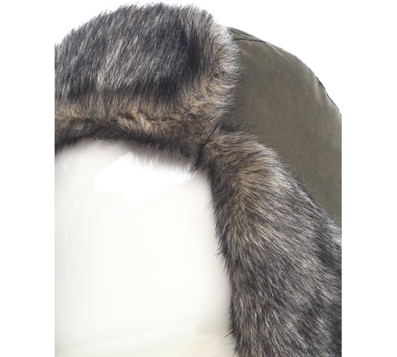 Зимняя шапка-ушанка Huntsman Yukon Ice ткань Finlandia, цвет Хаки, НФ-000002602/58-60