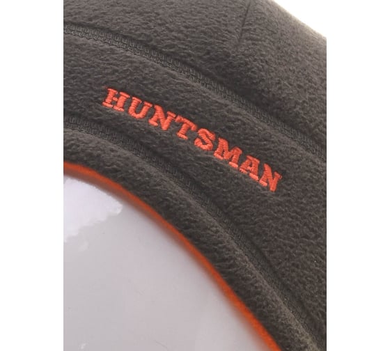 Двухсторонняя шапка Huntsman ткань Флис, цвет Хаки/Оранжевый НФ-000000241/58