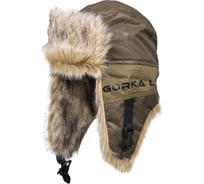 Зимняя шапка-ушанка Huntsman Горка-Люкс ткань Breathable Camo, цвет Хаки, НФ-000005042/58-60