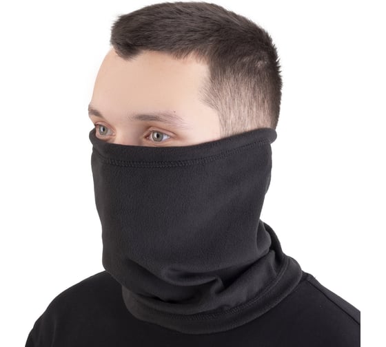 Флисовый баф с утяжкой PAYER Нургуш черный 4610097069925