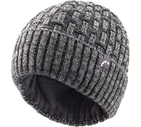 Шапка Сибирский Следопыт IRBIS с подкладом из флиса, акрил/шерсть, серый меланж PF-CAP12