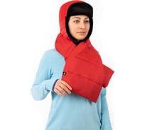 Шарф стеганый Payer таффета, красная мозаика 4610097097294