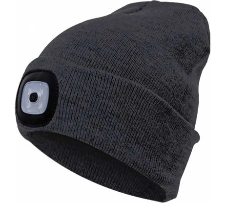 Шапка с фонарем КОСМОС черная KOCHat_black