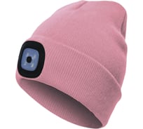 Шапка с фонарём КОСМОС розовая KOCHat_pink
