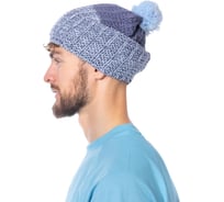 Шапка вязаная с флисом Payer Юрма синий 4610097024665