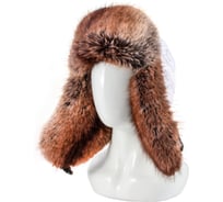 Шапка-ушанка Следопыт MAVERICK, плащевая ткань, соболь, белый, р-р XL/30 PF-CAP43