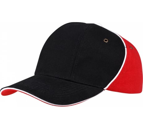 Бейсболка Факел Unit Smart, черный/красный 87476497