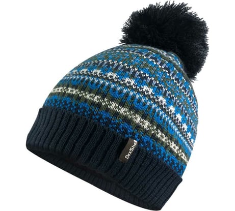 Водонепроницаемая шапка DexShell Beanie Fair Isle DH362BLU синяя, размер S/M, 56-58 см DH362BLUSM