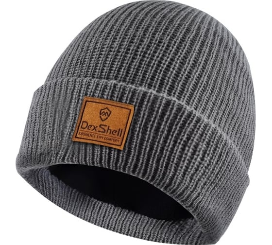 Водонепроницаемая шапка DexShell Watch Beanie серый, размер 56-58 см DH322GRY