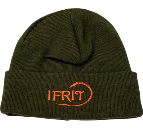 Шапка с отворотом Ifrit Ran двойная вязка, акрил, хаки Ш-470-1 4630086584222