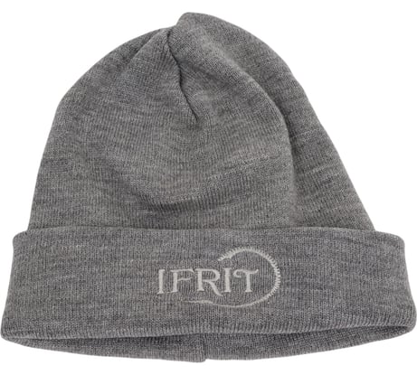 Шапка с отворотом Ifrit Ran двойная вязка, серый меланж Ш-470-3 4630086584246