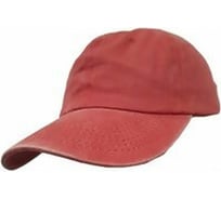 Бейсболка из хлопка с эффектом потертости и металлической застежкой Beroma красная, унисекс 07715729