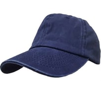 Бейсболка из хлопка с эффектом потертости и металлической застежкой Beroma темно-синяя, унисекс 07715727