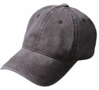 Бейсболка из хлопка с эффектом потертости и металлической застежкой Beroma темно-серая, унисекс 07715722