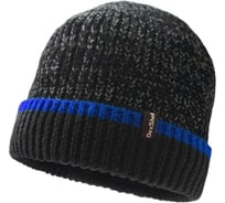 Водонепроницаемая шапка Dexshell Cuffed Beanie, DH353BLU черная с синей полоской, р. S/M DH353BLUSM