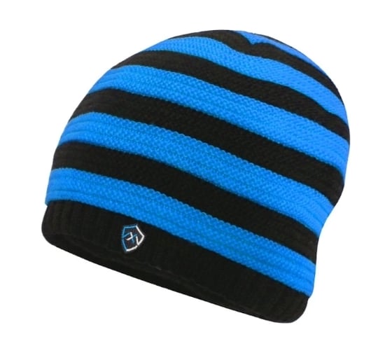 Детская водонепроницаемая шапка Dexshell Children Beanie Stripe, синяя DH552BU