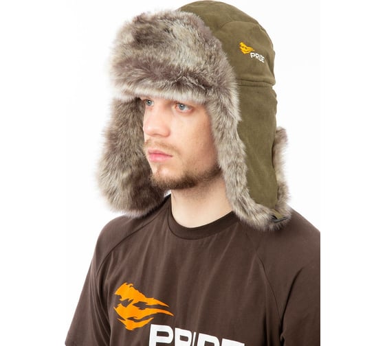 Шапка-ушанка PRIDE Taiga Тайга NEW, Исландия, хаки, M ЕР-00006523