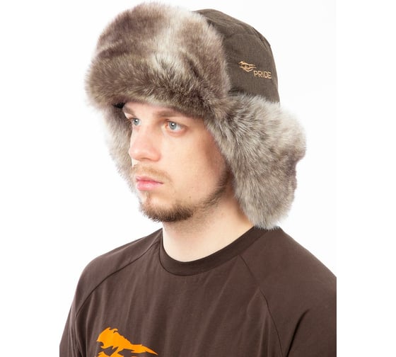 Шапка-ушанка PRIDE Taiga Тайга NEW, Бавария, коричневый, M ЕР-00006525