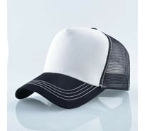 Форменная бейсболка с сетчатой вставкой и пластиковой застежкой Beroma унисекс, черный/белый 07715767