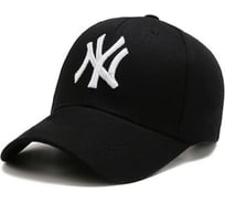 Бейсболка Beroma черная, вышивка белая, унисекс с вышивкой NY 07713595