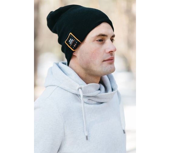 Шапка с беспроводными Bluetooth наушниками Dress Cote HATSONIC модель 2, черная 1-8-003