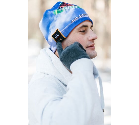 Шапка с беспроводными Bluetooth-наушниками Dress Cote HATSONIC, модель 3, фотопечать 1-8-011