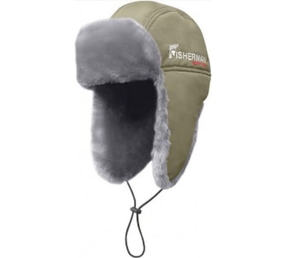Шапка-ушанка для рыбалки FISHERMAN nova tour Тепор М хаки, р.57 95331-506-57