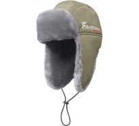 Шапка-ушанка для рыбалки FISHERMAN nova tour Тепор М серая, р.57 95331-910-57