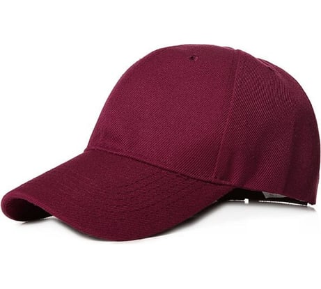 Форменная бейсболка Beroma унисекс, из хлопка и с застёжкой на липучке, бордовая 07715774