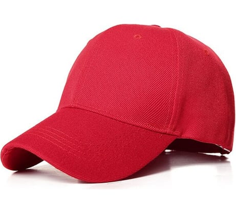 Форменная бейсболка Beroma унисекс, из хлопка и с застёжкой на липучке, красная 07715772