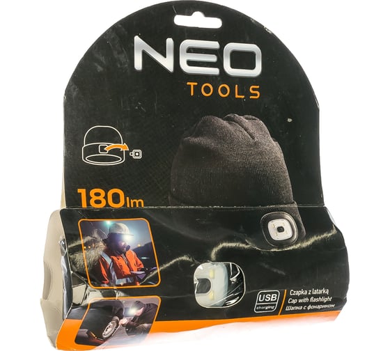Шапка с фонариком NEO Tools 81-621