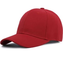 Бейсболка унисекс из хлопка с металлической застежкой Beroma темно-красный 07717426