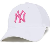 Бейсболка белая унисекс с вышивкой ny Beroma, розовый 07713780