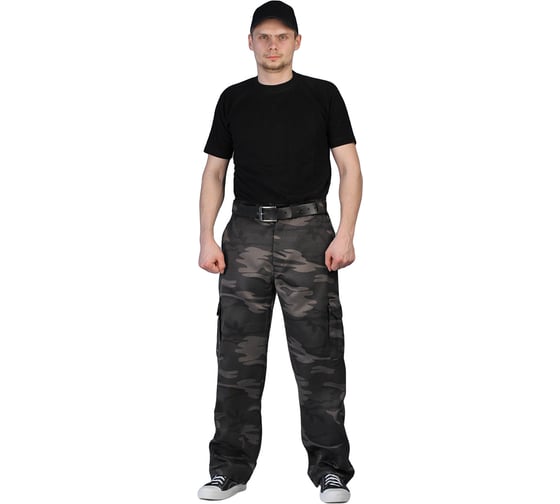 Мужские брюки URSUS Захват черный, р. 60-62, 182-188 БРЮ765-КУКЛА 1