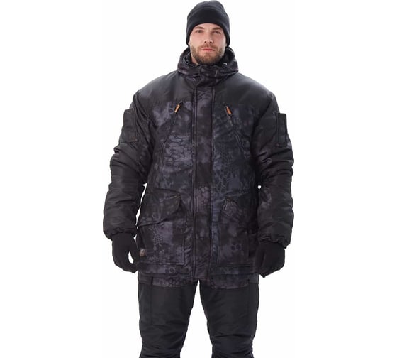 Зимний костюм URSUS ГЕРКОН КМФ черный питон КОС432-К86; 52-54, 182-188