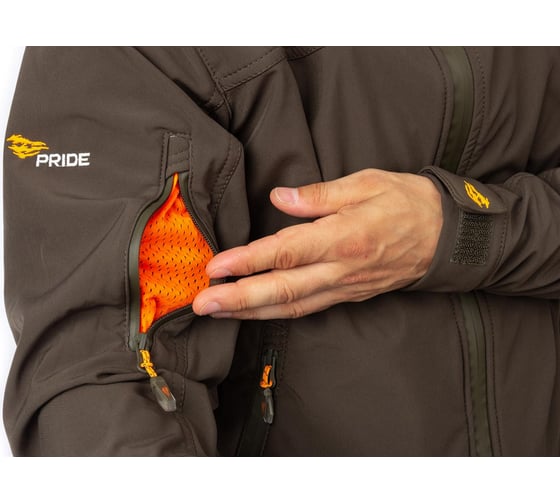 Костюм для охоты Pride Магнум, софтшелл, хаки, р.48-50, рост 182-188 4610097040252