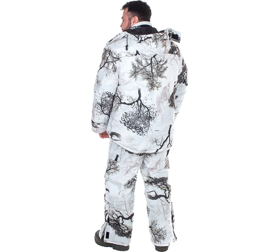 Зимний костюм HUNTSMAN Памир Белый Лес (кусты) Alova, НФ-00000223/60-62/188