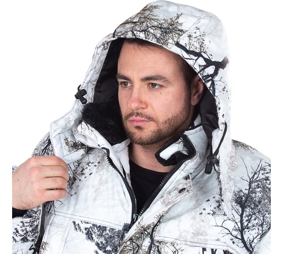 Зимний костюм HUNTSMAN Памир Белый Лес (кусты) Alova, НФ-00000223/44-46/170