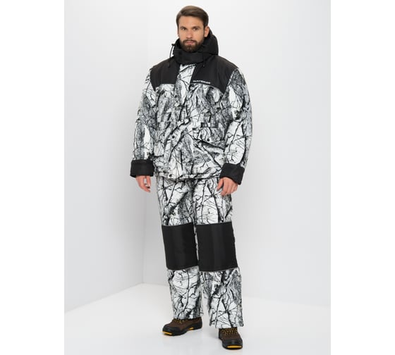 Зимний костюм Huntsman Альтаир, ткань Alova, цвет Белый лес (ветки), НФ-000003360/60-62/182-188