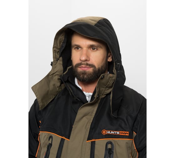 Зимний костюм HUNTSMAN Siberia LUX, Breathable, хаки/черный НФ-000002659/44-46/182-188