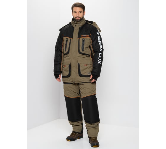 Зимний костюм HUNTSMAN Siberia LUX, Breathable, хаки/черный НФ-000002660/48-50/182-188
