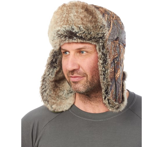 Шапка-ушанка ORION ACTIVE Буран темный камыш, one size 4610097026164