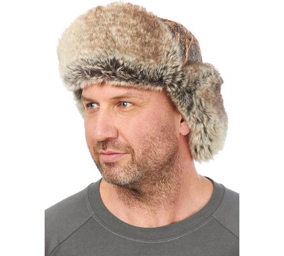 Шапка-ушанка ORION ACTIVE Буран темный камыш, one size 4610097026164