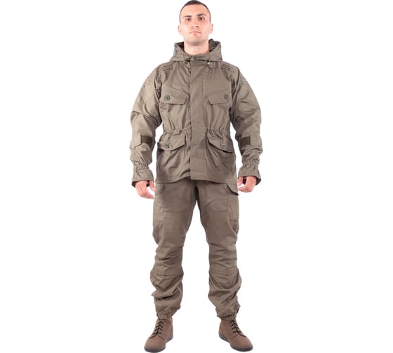 Костюм с налокотниками и наколенниками KE Tactical Снайпер-2 олива, р. 52-54, 170-176 6023001